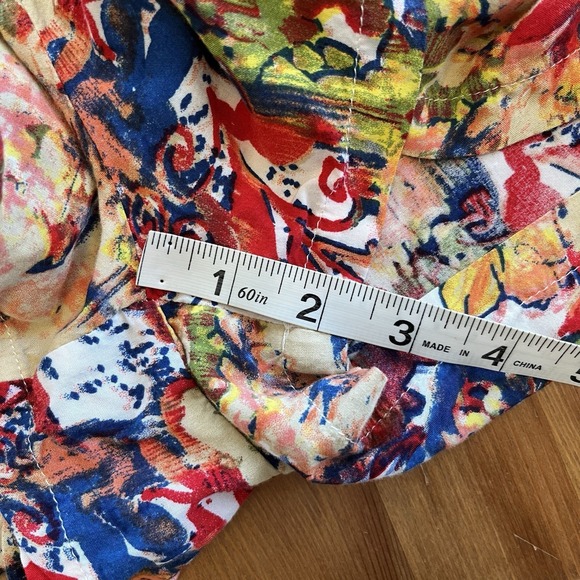 Chelsea & Violet Romper Women's XS Multicolor Geometric Floral Boho Long Sleeve - Picture 15 of 15